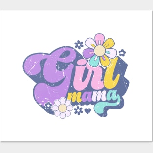 Girl Mama - Retro girl mama Posters and Art